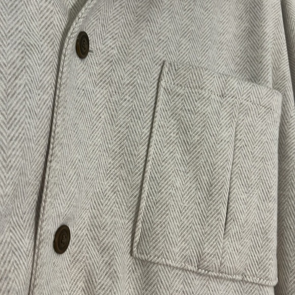 Lands End Herringbone shirt jacket - Picture 2 of 12